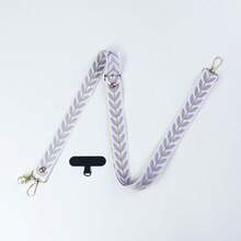 手机挂绳斜挎肩挂仿珍珠吊坠可调节挂脖手机绳送给母亲、家人、朋友、生日、节日的礼物手机挂饰、手机链 - 葉子手機掛繩 - 查看 15