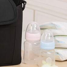 Maternity Hospital Bag, Stroller Bag, Multi-Function Diaper Bag With Detachable Shoulder Strap | Convenient Carry Baby Storage Bag With Multi-Compartment Design, Suitable For Stroller And Travel | Durable Polyester Material, Black, Essential For Baby - Bags - View 7