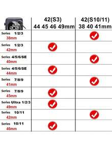 1条男女通用时尚灰色米兰尼斯表带，兼容 44mm、40mm、41mm、45mm、42mm、46mm、38mm、Ultra 3/2/1、49mm，磁吸式不锈钢表带，奢华表带，兼容Series 11、10、9、8、7、SE、6、5、4、3、2、1，时尚智能手表表带 - 太空灰 - 查看 6