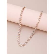 1pc Faux Pearl Women Choker Necklace - Yellow Gold - View 3
