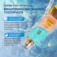 BodyAccel Niacinamide Whitening Toothpaste, Niacinamide Intensive Whitening Toothpaste With Natural Gentle Care Deep Stain Removal Clean Peach Flavor, Improves Gum Health, Fresh Breath (1)