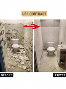 1 件/24 件白色墙贴壁纸，3D 泡沫软瓷砖自粘，防水防霉，适用于房间家居客厅浴室厨房装饰，自粘泡沫砖墙贴，防水、防潮，非常适合房间、家居、客厅、浴室或厨房装饰， - 白色 - 查看 4