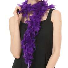 1 件人造羽毛围巾非常适合女士服装配饰派对舞蹈装扮节日圣诞树装饰手工制作 DIY 万圣节 - A - 查看 20