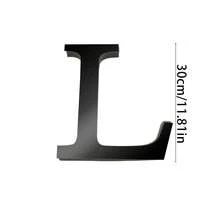 黑色字母墙贴 A-Z - 单个字母高度 4 英寸/6 英寸/8 英寸，亚克力镜面，带 0.4 英寸厚泡沫背衬。双层设计呈现 3D 立体效果；单层设计更显简约。自带背胶，可粘贴于墙面或玻璃上。撕下保护膜即可呈现镜面效果。 - 黑色 - 查看 89