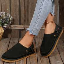 Fashion Clogs Slippers Casual Non Slip Sandals Adjustable Comfort Mules For Women Flat Shoes Outdoor Walking Travel Summer - 黑色 - 查看 8