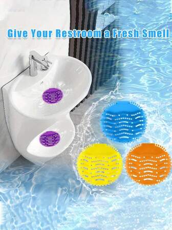 4/1 قطعة مرشح رائحة المرحاض، كعكات المرحاض المعطرة مضادة للرذاذ، وسادات المرحاض المعطرة المزيلة للروائح لمراحيض المطاعم والمكاتب والمدارس والفنادق، كعكات وكتل وسادات مرشح المرحاض، عطر منعش لمراحيض الرجال العامة والمنزلية