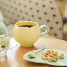 Taza De Tulipan,300 ml Linda Taza De Tulipans,Cerámica Taza De Cafe De Tulipan Trae Una Cuchara,Con asa acogedora, adecuado para fiestas del té, regalos de cumpleaños, Día de la Madre (Amarilla) - Rosa - Ver 8