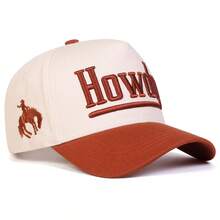1 件女式“HOWDY”卡车司机帽，个性化字母刺绣棒球帽，街头时尚 5 片帽，户外防晒休闲帽，适合春秋旅行海滩 - 彩色 - 查看 12