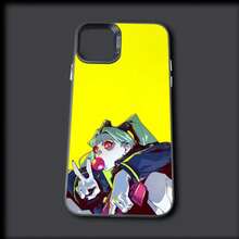 Custodia per telefono compatibile con Cyberpunk-Edgerunners per modelli 16, 15, 14, 13, 12, 11, Mini, Pro, MAX, in colore grigio opaco, antiurto e morbida, compatibile con i modelli 17, 17 Pro e 17 Pro Max