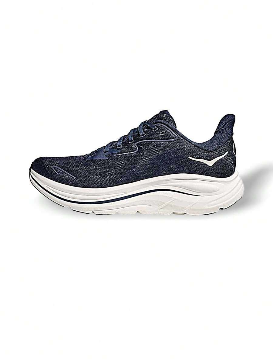 Hoka Clifton 10 男式跑步运动鞋 运动透气轻便吸汗多功能纯色标志易于日常清洗学校蓝色 1162030-NWT - 海軍藍 - 查看 1
