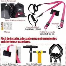 Equipo de Entrenamiento de Suspension, Rally Banda de Resistencia para Entrenamiento de Gimnasio en Casa de Cuerpo Completo, Entrenamiento Suspendido Cuerda de Tracción, - Rosa - Ver 10