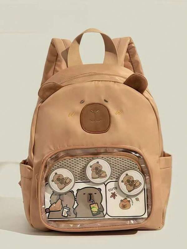 Zaino per bambine dell'asilo, zaino leggero per bambini, zaino alla moda con cartoni animati per bambini di età 3-6 anni, per il ritorno a scuola