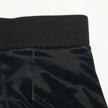 Adidas 女式高腰简约舒适休闲A字裙 - 黑色 - 查看 6