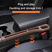 2-In-1 Car Seat Gap Filler & Storage Box, Multi-Functional Organizer, Anti-Drop Anti-Slip Crevice Box, Practical Car Accessories - Multicolor - View 6