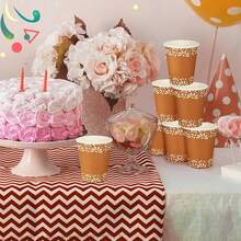 10/20/40pcs 9oz Mexicanos Paper Cups Mexican Birthday Party Tablewares Decoration Mexican Party Cups Terracotta Flower Clay Pottery Disposable Paper Cups BabyShower Party Supplies Birthday Wedding Holiday Party Decorations Christmas Decorations