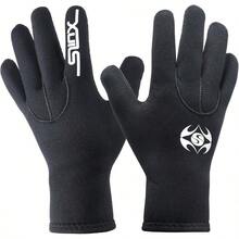 Water Gloves 3mm Neoprene Five Finger Warm Wetsuit Winter Gloves For Scuba Diving Snorkeling Surfing Swimming