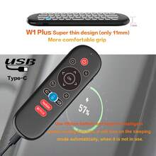 2.4G Wireless Air Mouse Remote Control With Mini Keyboard, Backlight, 6-Axis Gyroscope, Voice Search, IR Learning Function, Built-In 300mAh Rechargeable Battery, Suitable For Android TV Box, Projector, PS3, PC, Etc. Not Compatible With Smart TV - Black - View 7