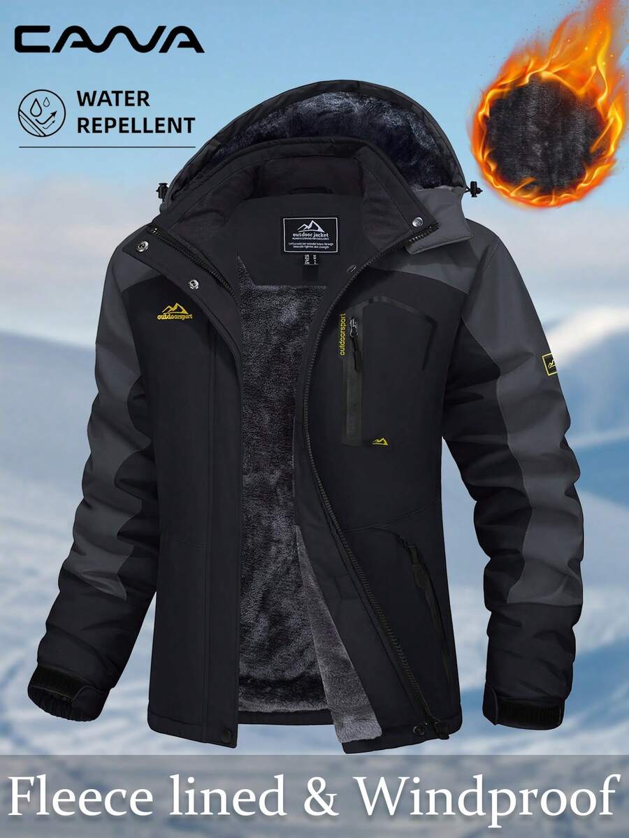 Cavva 女士冬季防水防风带帽保暖滑雪外套徒步露营登山防雨防风衣 - 彩色 - 查看 1