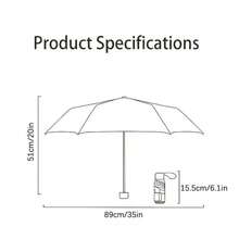 1 pièce Parapluie capsule 5 plis, parapluie de poche pliable portable et multicolore à la mode, parapluie compact pour protection UV, convient pour un usage casual, léger et portable pour hommes et femmes