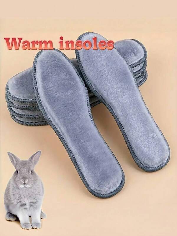 Palmilha de lã quente e grossa de 1 peça, palmilha esportiva unissex confortável que absorve a umidade e o frio, projetada para o inverno, presente de Natal