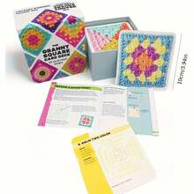 50 Kinds Of DIY Crochet Kits - Granny Square Blanket, Crochet Pattern Instructions For Shawls - Handmade Fun Project Hobbies, Best Choice For Festival Gifts On Valentine's Day And Christmas. - 1 bộ/50 kiểu - Xem 3