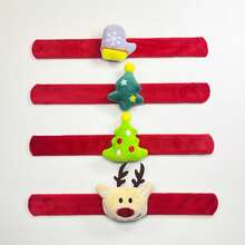 1/4Pcs Christmas Slap Bracelets Party Favors Toys For Kids Xmas Party Favors Christmas Stocking Stuffers Gifts Birthday Gifts