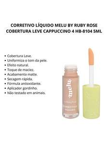 Melu By Ruby Rose Liquid Concealer Light Coverage HB8104 - CAPPUCCINO 4 - View 2