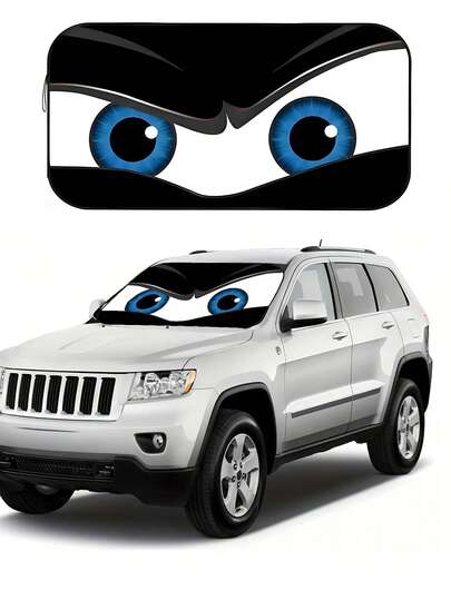 1 Stück faltbarer Auto-Windschutzscheiben-Sonnenschutz, blockiert maximale UV-Strahlung, hält das Fahrzeug kühl, geeignet für Limousine, SUV, Lkw - 2025 Technologie reflektiert UV und Wärme, Auto-Innenraum-Sonnenschutzaccessoire