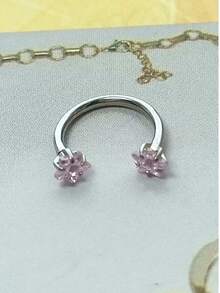 1 Stück Nasenring aus Edelstahl mit Strass Stern, unisex minimalistischer Nasenpiercing Schmuck, Titan Körperschmuck für Partys, Geschenk für Freunde