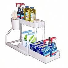1/2pcs Space-Saving Double-Layer Pull-Out Storage Organizer With Durable Plastic Drawers - Large Capacity Under-Sink Shelf, Suitable For Kitchen, Bathroom & Laundry Room, Expandable Design, Easy To Clean, Bathroom Storage And Utility Rack – 5 Combinations, Utility Racks, Under Sink Organizer And Storage/Pull Out, Under Bench Drawer, Utensil Holder For Kitchen Counter, Bathroom Organizer And Storage, Kitchen Storage Rack, Kitchen Accessories, Storage Shelf, Kitchen Shelf - 2 chiếc màu đen - Xem 8