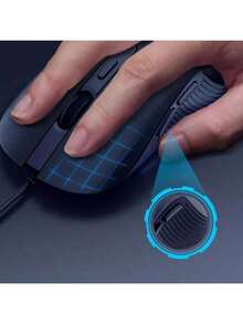 HP Ratón para juegos M280 de alto rendimiento con seguimiento óptico, iluminación RGB personalizable, acabado mate antideslizante, conexión USB Plug and Play, apto para hombres y mujeres, negro, silencioso. - Mudo negro - Ver 2
