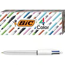 4-Color Shine Ballpoint Pen, Pink Barrel, Medium Point (1.0mm), Assorted Inks, 3-Count Para Escuela y Oficina esistente y Duradero Sin Residuos / No Mancha Papel - Naranja - Ver 19