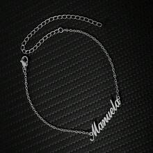 Customized Name Anklet For Women, Stainless Steel Personalized Anklet, Unique Women's Beach Foot Jewelry
