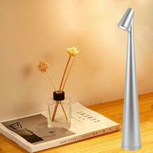 1pc/2pcs Wireless Rechargeable LED Elegant Desk Lamp, 3-Level Adjustable Brightness, Non-Slip Base, Suitable For Dining Room, Living Room, Study Or Bedroom Home Decor - Multicolor - View 16