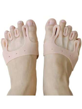 2pcGel Silicone Bunion Toe Separators Forefoot Pads Braces SpacersSuitable For Daily Wear And Use