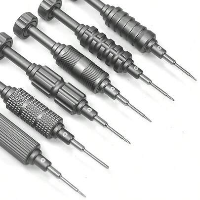 6pcs Precision Screwdriver Set, Compatible With Apple And Android Phone Repair, Tri-Wing And Cross T2 Pry Tools, Phone Repair Tools, Electronics Disassembly, Phone Repair Tool Kit, Specialized Drivers, Multi-Functional Configuration, Ergonomic Handle Tools, Industrial-Grade Steel, Non-Slip Handle, Phone Technicians, Small Tools