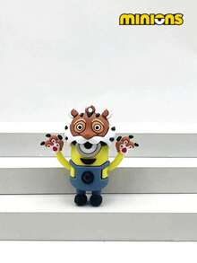 Minions 1 Pack/12 Sets Minions 12 Chinese Zodiac Series Keychains Cute Cartoon Doll Pendants PVC Soft Rubber Material Creative DIY Decorations Suitable For Family, Colleagues, Sisters, Girlfriends, Holiday Gifts, Party Gifts