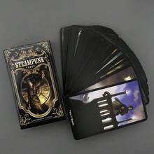 Tajemnice przyszłości z 78 kartami tarota steampunkowego. Karta tarota do wróżenia, gra towarzyska - karty