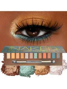 12 Shades Desert Oasis Eyeshadow Palette, Nude Tone Series, Upgraded Waterproof & Smudge-Proof For Summer, Perfect For Party, Back To School & Independence Day Gifts - 多色的 - 查看 1