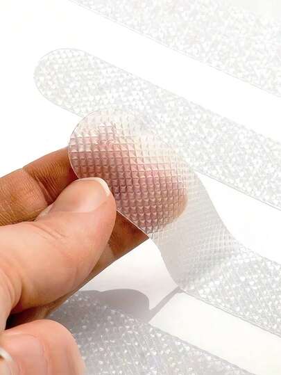 透明圆点图案 PVC 浴室防滑贴、淋浴地板安全条、浴缸和淋浴间透明浴室防滑砖、无纺布、浴室地板防滑配件 - 家居与厨房