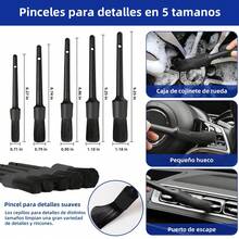 Kit de 27 Cepillos de Poliéster para Limpieza y Detalle Profesional de Coches - Estilo I - Estilo I - Ver 5