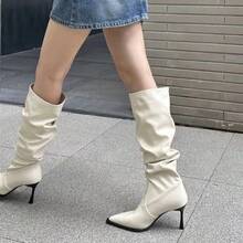 Women Western Boots - Khaki - View 5