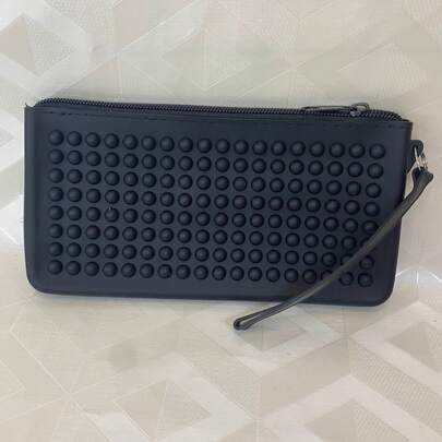 Necessaire Estojo Bolsinha Silicone Carteira Flexivel Porta Celular Moedas Cartão Maquiagem