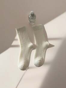 "VWU Women's Cotton Ankle Socks - Pack Of 6 | Casual Solid Color Crew Socks For Everyday Comfort"