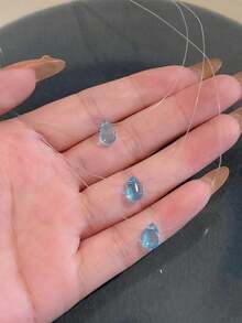 1pc Minimalist Teardrop Pendant Multilayer Necklace For Women