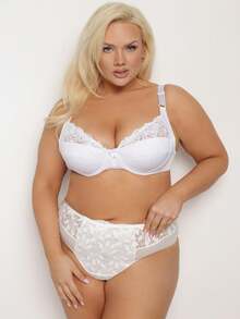 Klassischer Damen-BH mit dezenter Spitze, bequem für den Alltag