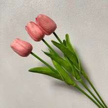 3/20pcs Premium Artificial Flowers, Real Touch Tulips Bouquet, Artificial Flowers For Wedding Room Home Hotel Party Event Valentine's Day New Years Gifts