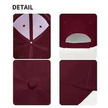 "Chicago Bear" Baseball Cap, Suitable For Sports Fans And City Style Admirers, Thematic & Durable. - đỏ thẫm - Xem 8