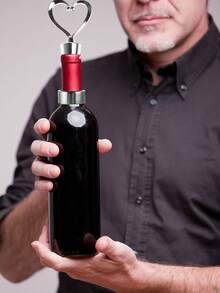 两件装葡萄酒防滴漏环和心形葡萄酒瓶塞套装，不锈钢葡萄酒瓶口防滴漏环，优质防漏硅胶葡萄酒瓶塞，带可拆卸毛毡衬垫的葡萄酒滴漏环或瓶塞，小巧便捷的厨房和酒吧葡萄酒配件，不锈钢婚礼新娘礼物