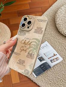 Funda de silicona líquida para teléfono móvil con patrón de eslogan, protección de Body completo, a prueba de golpes y caídas, funda de goma suave de TPU compatible con iPhone 11/12/13/14/15/16/17/7plus/8plus/Xr/11pro/12pro/13pro/14pro//11promax/12promax/13promax/14promax/14plus/7/8/Se y Galaxy/S23/S24/S23Plus/S24ultra